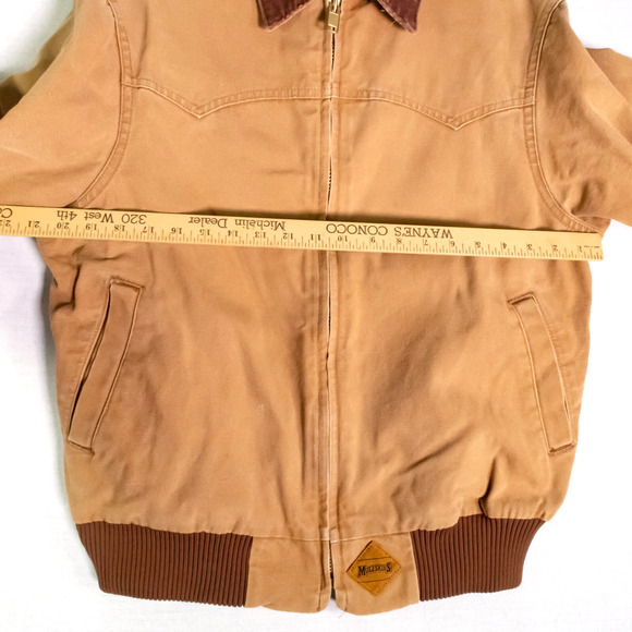 Muleskin By Carhartt Workwear Jacket Beige Men's Size M 100% Cotton Canvas - Picture 11 of 15